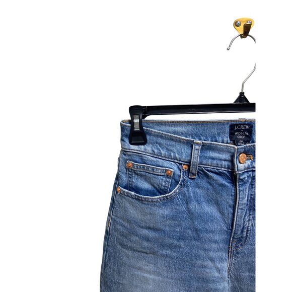 J.Crew Wide Leg Crop Jeans Blue Size 26 - Picture 9 of 15
